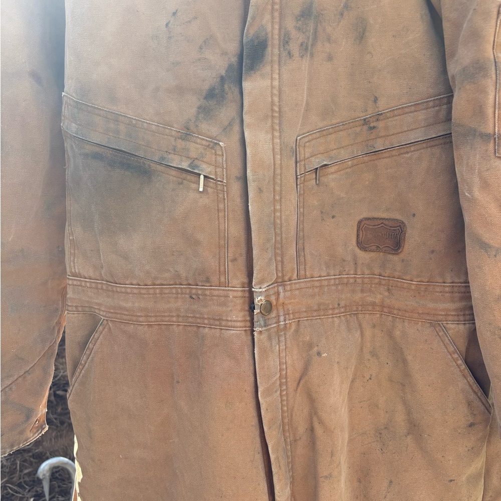 Men's Tan Coverall - Picture 2 of 9